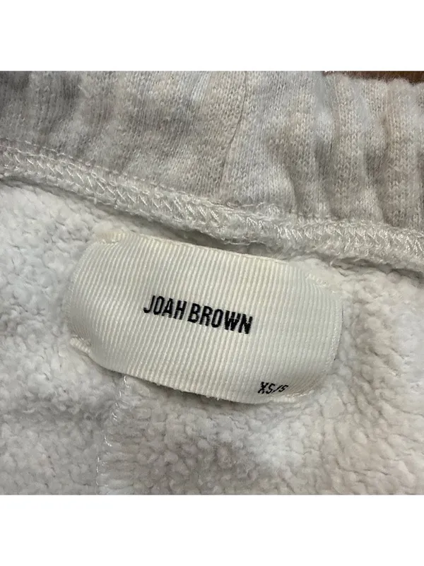 JOAH BROWN Pearl Grey French Terry Lounge Set Cropped Hoodie Joggers - Image 15