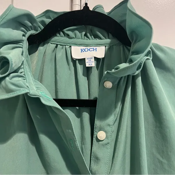KOCH Pixie Blouse Top Green - Image 5