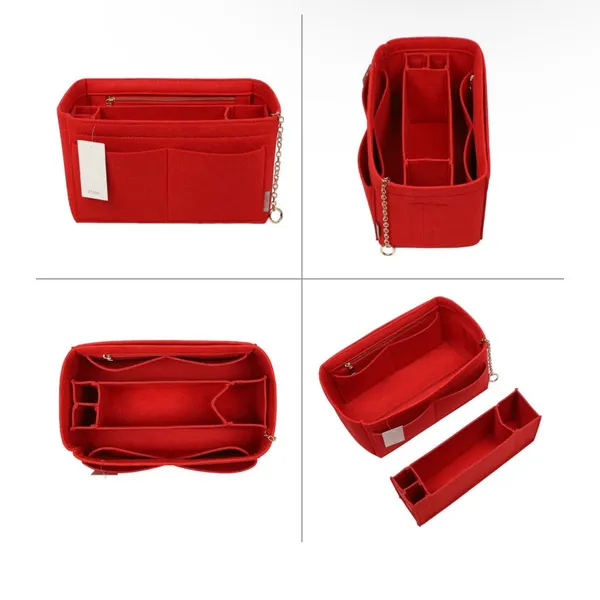 NWT Red Felt Purse Insert - Image 9