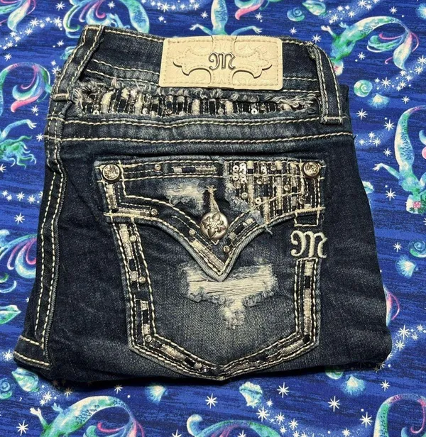 Miss Me Crop Jeans J3354FC - Image 2
