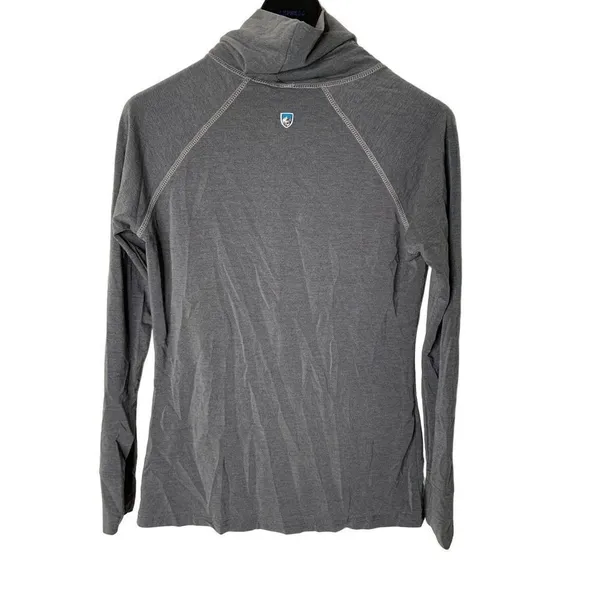 Kuhl sweatshirt hoodie pullover gray women's size small - Image 2