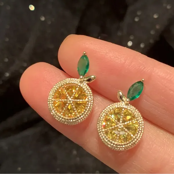 Lemon Drop Earrings Gold - Image 4