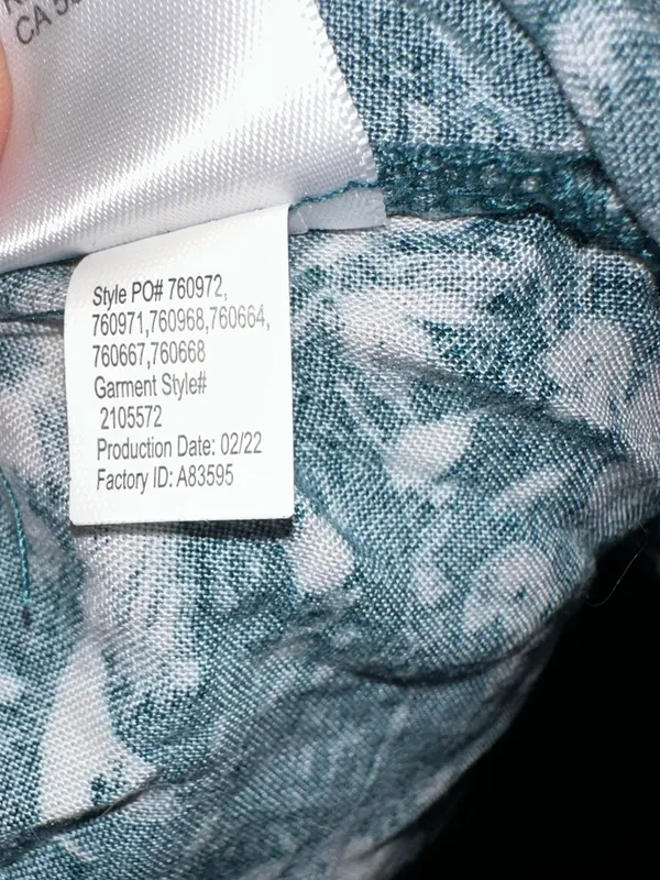 Maurices Teal Floral Tiered Mini Dress V-Neck Strappy Sundress Size Medium - Image 8