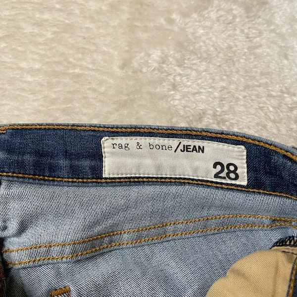 Rag & Bone Lilly Dale Ankle Skinny Jeans Raw Hem - Image 5