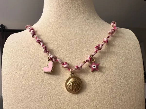Handmade Vintage Boho Knotting Rope Chain Necklace Starfish Sun Conch Shell Necklace Charm Pearl Pendant Necklace Jewelry - Image 3