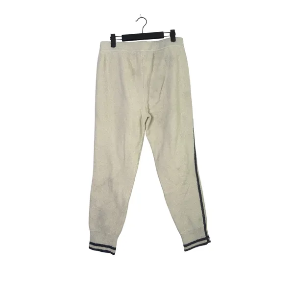 J. Crew Bouclé Texture Striped Sweater Joggers Old School Style M Cream #3198 - Image 12
