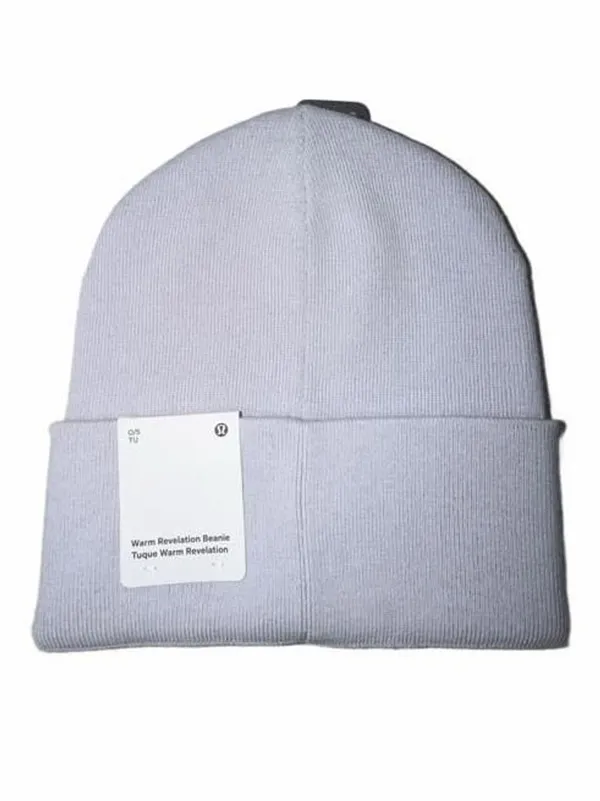 Lululemon Warm Revelation Beanie Wordmark Serene Blue Sunburst Orange - Image 3