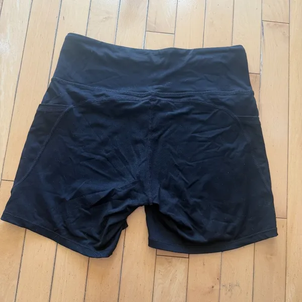 Unbranded Womens Spandex Bike Shorts with Pockets Black size Large - Image 5