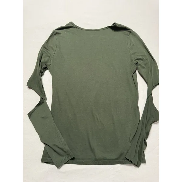 Fabletics Alexa Long Sleeve Tee, Dark Olive Size Medium - Image 8
