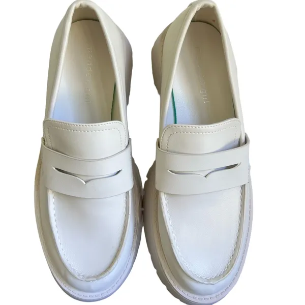 Madden Girl Heather Platform Lug Sole Women's Loafer Size 8.5 #596 - Image 6