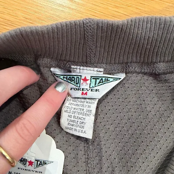 vintage y2k Hard Tail Forever grey/brown mini skirt size medium 100% cotton - Image 3