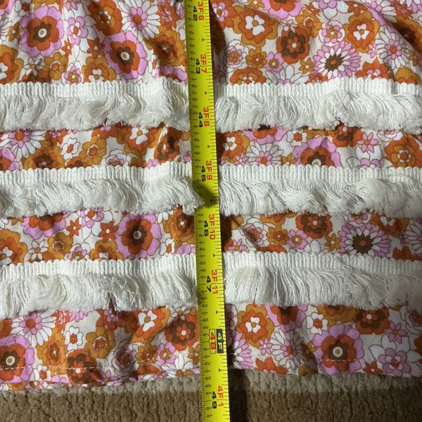 Piper & Scoot Exclusive Cottagecore‎ Floral Smocked Dress Fringe XL PSD3518C - Image 3
