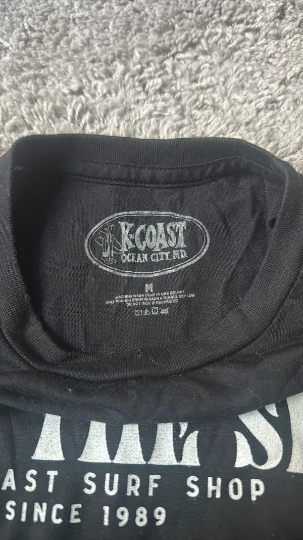 K coast surf shop tshirt Black Size M - Image 3