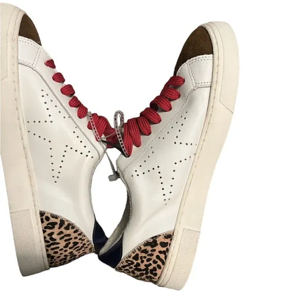 Steve Madden Rezume leather calf hair cheetah print sneakers - Image 7