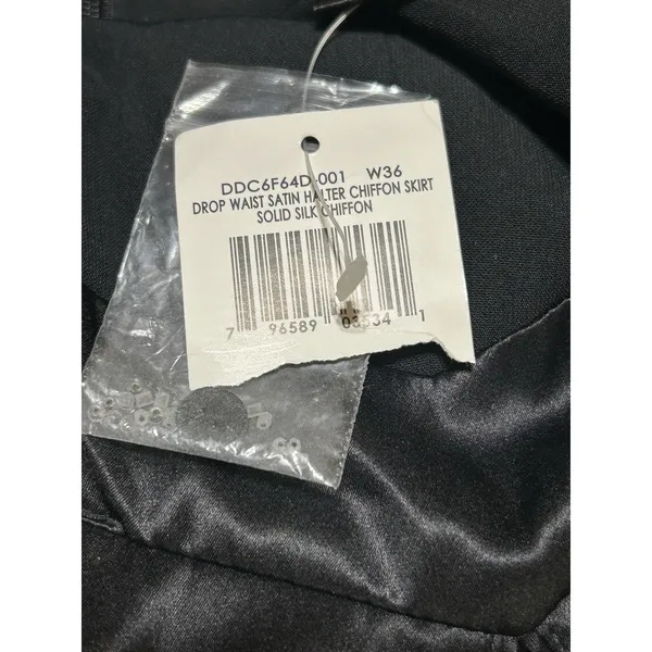 BCBG MaxAzria BCBG Paris Black Silk Halter Gown Sz 6 NWT Prom Wedding Gala Sexy - Image 7