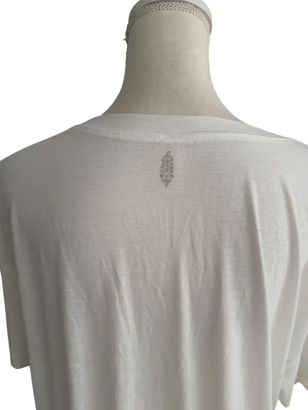 FREE PEOPLE Movement White Tunic Lightweight Tee Size XS NEW NWT - Image 5