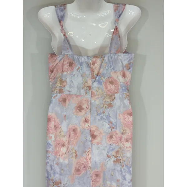 Cider Illusion Multicolor Floral‎ Ruched Midi Dress SMALL NWT Cocktail Party - Image 7