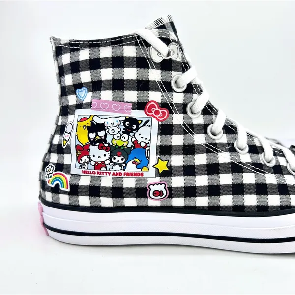 Converse x Hello Kitty Friends Chuck Taylor Star M8 W10 Picnic High Top A17697C - Image 10