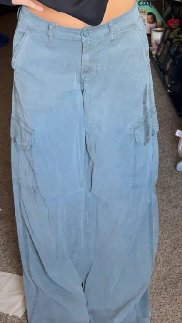 PacSun cargos super soft and comfy #blue#baggy#soft#comfy - Image 2
