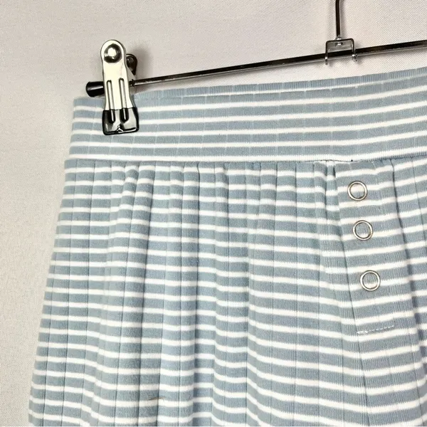 Aerie Blue & White Stripe Soft Pajama Shorts‎ XS - Image 4