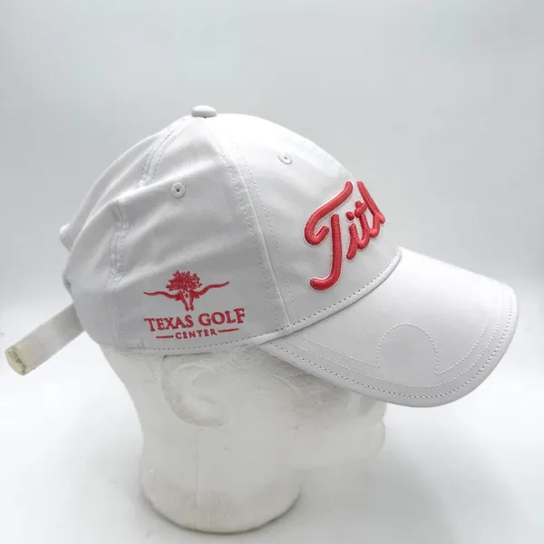 Titleist Women's White and Red Branded Golf Hat NEW - Image 2