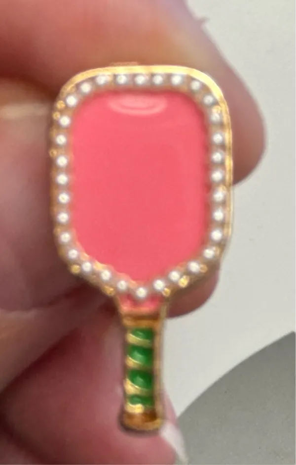 Pickleball | Paddle Stud Earrings, set Pink - Image 7