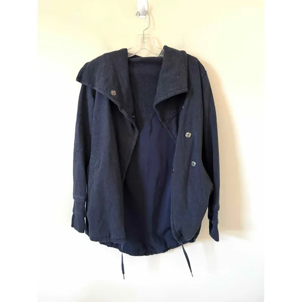 Lululemon Heavyweight Cinch Pocket Jacket Sweater Navy Blue Size 4 - Image 3