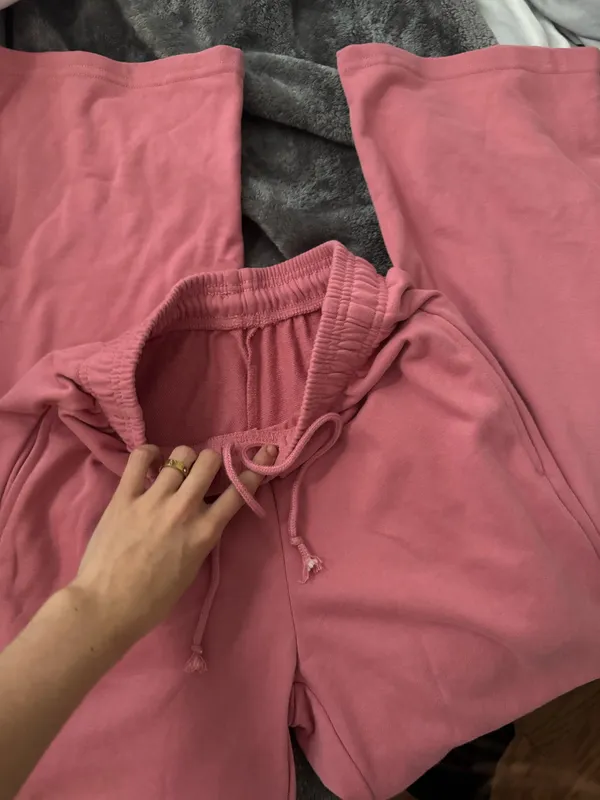 Pink wide leg sweatpants Size XS - Image 2