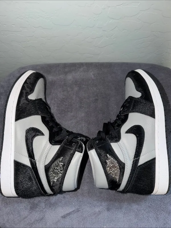 2022 Nike Air Jordan 1 Retro High OG Twist 2.0 Medium Grey W9 - M7.5 Real Fur - Image 10