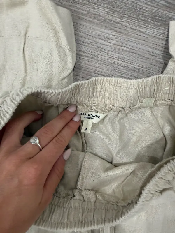 Max Studio Linen Pants Wide-Leg - Image 2