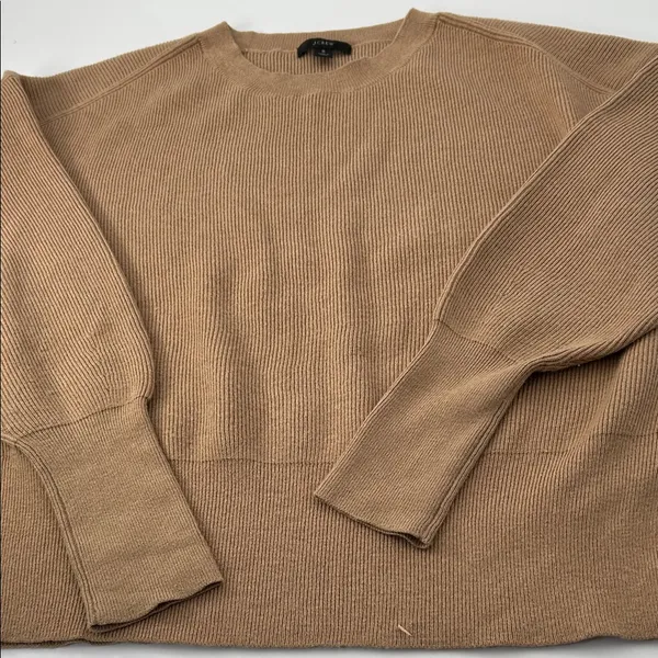 J. Crew Tan Ribbed Knit Sweater - Image 2