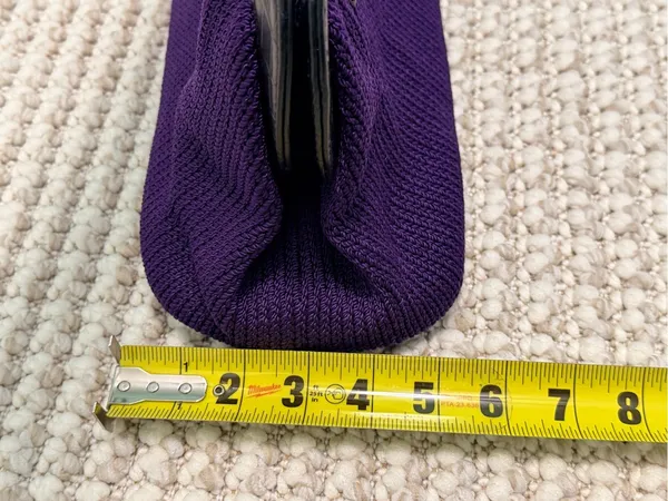 The Sak Original Vintage crochet medium shoulder bag in plum purple - Image 9