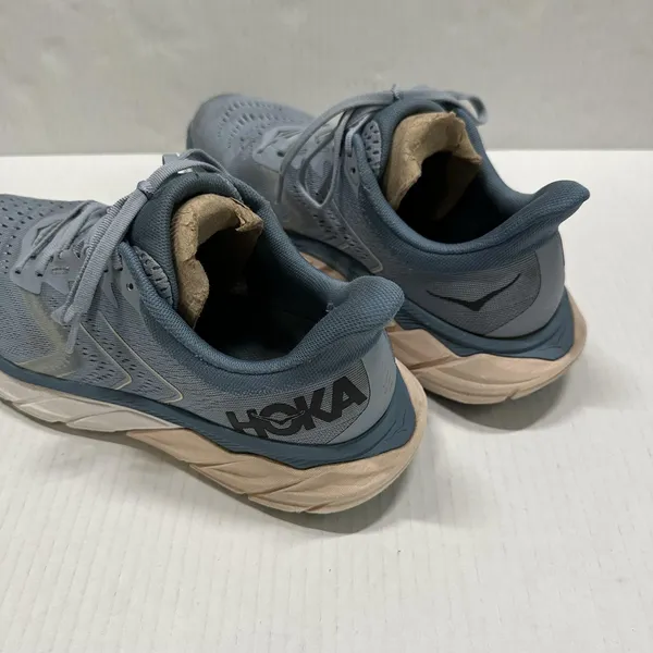 Hoka One‎ One Arahi 5 Running Shoes Womens Size 9.5 Blue Mesh Stability Sneakers - Image 4