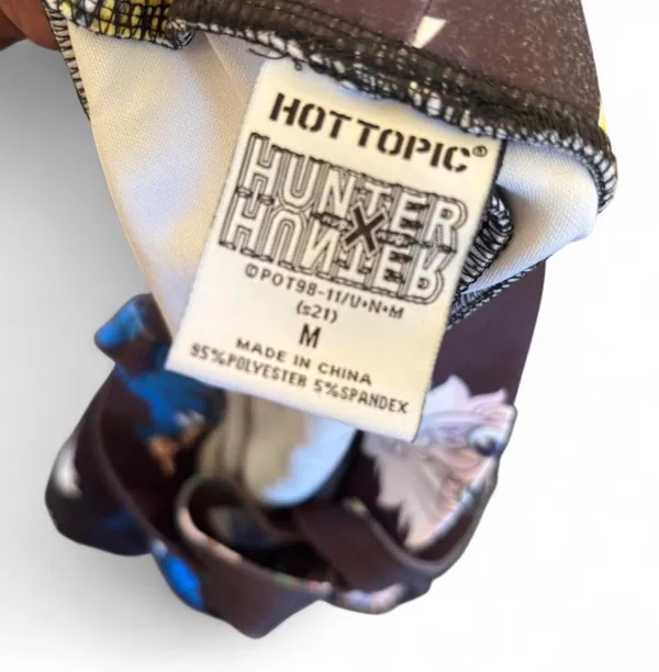 Hot Topic Hunter X Hunter Black Character Skirt With Suspenders Size M - Image 3