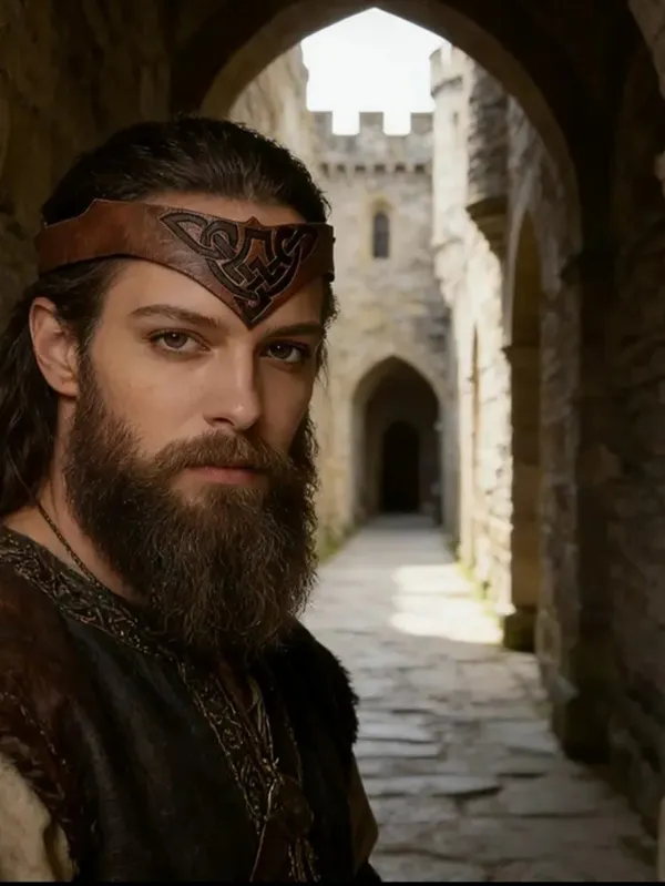 Vintage Style Medieval Celtic Viking Faux Leather Headband Cosplay Accessory - Image 9