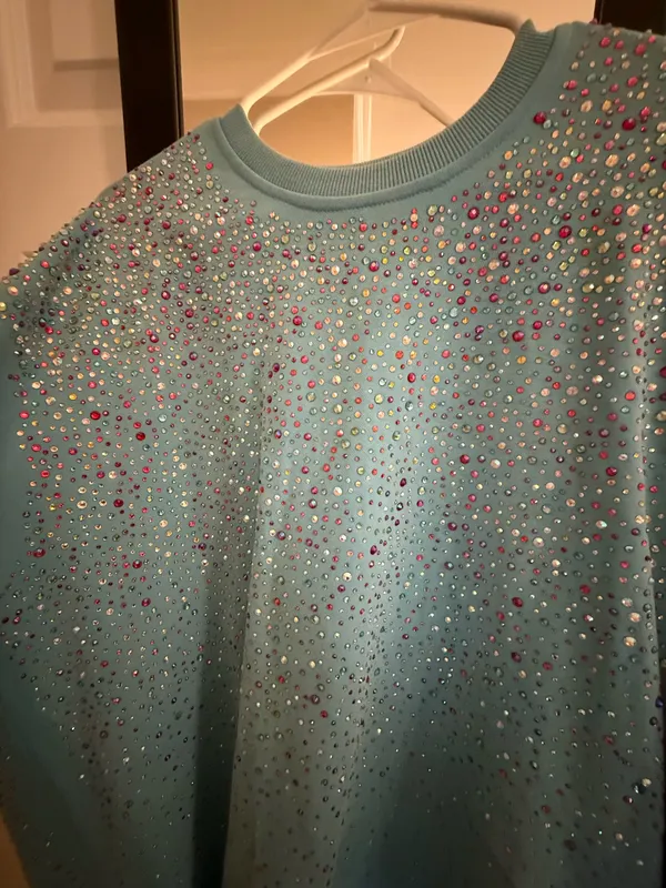 Queen of Sparkles Rhinestone Sweatshirt - Image 2
