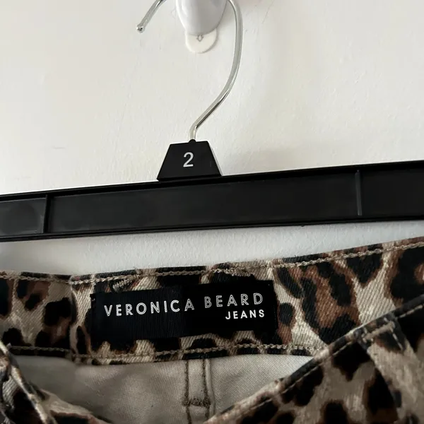 Veronica Beard Mid Rise Leopard Skinny Jean Size 28/6 - Image 4