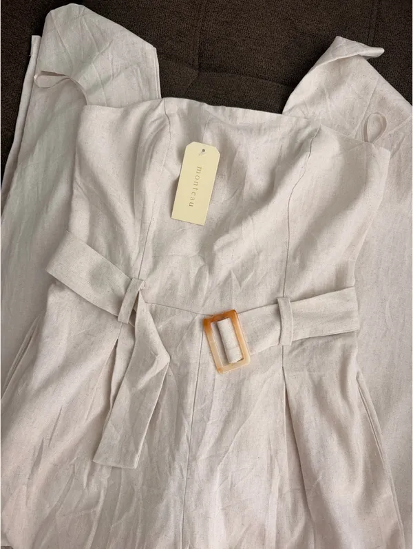 Boutique Linen Jumpsuit - Image 3