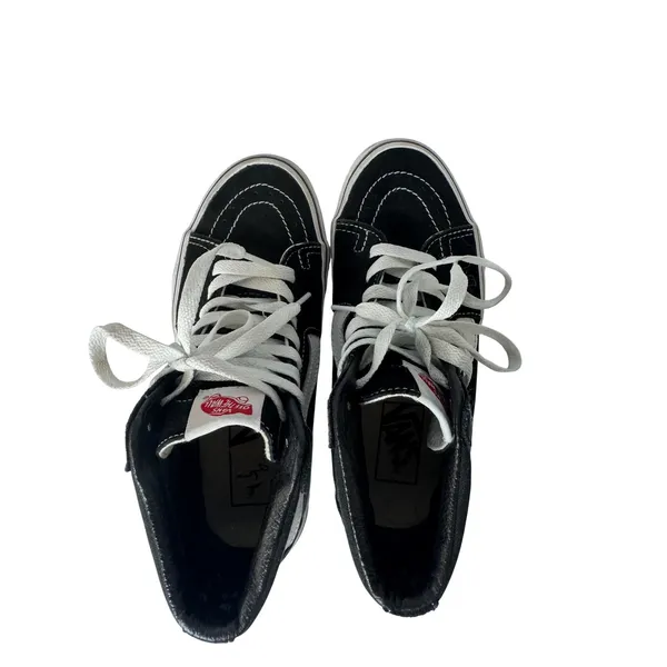 Vans Sk8-Hi High Top Sneakers Black White Mens 4.5 Womens 6.0 Skate Shoes‎ - Image 5