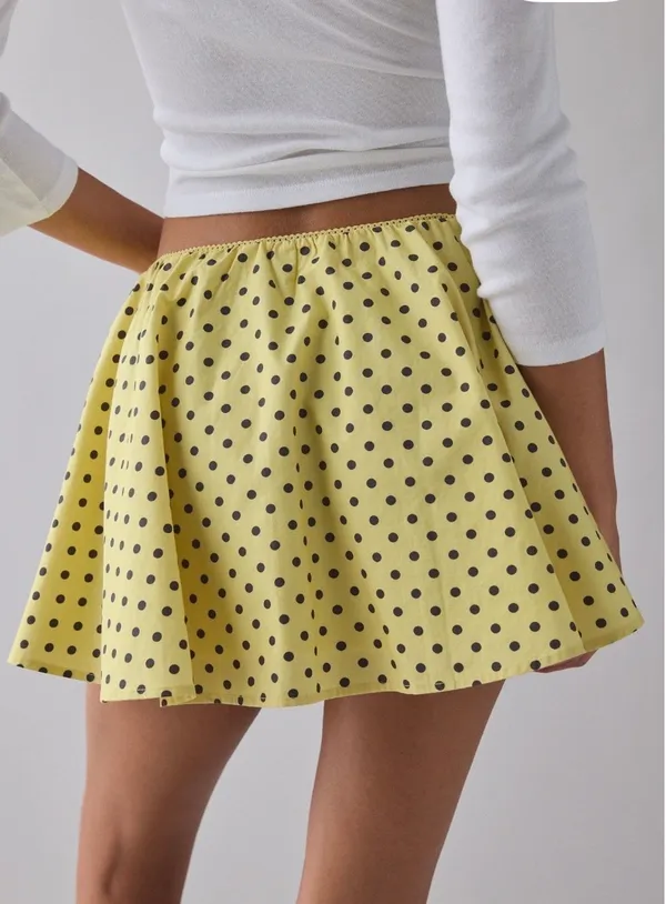Urban outfitters Kimichi blue yellow polka dot skirt - Image 4