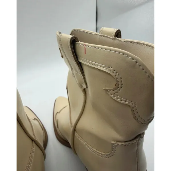 Sun + Stone Brennaa Western Boots Women's 5 Cream Concert Cowgirl Festival - Image 4