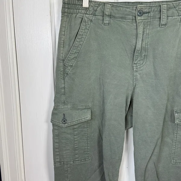 American Eagle Women’s Stretch High-rise Straight Leg Cargo Pant W2121 Sz 10 - Image 3