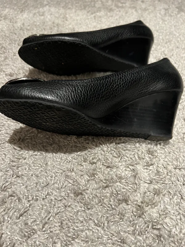Tory Burch Sally Peep Toe Wedge Heels - Image 4