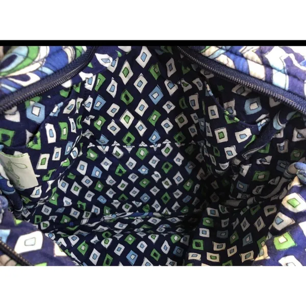 Vera Bradley Mediterranean Blue Messenger Crossbody Purse Bag - Image 9