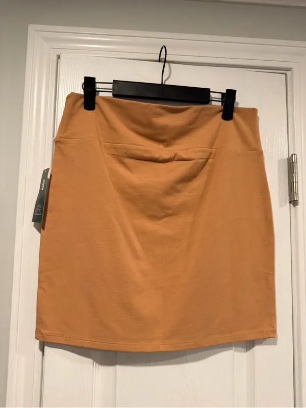 NWT Wild Fable Size XXL Knit Bodycon Mini Skirt Camel Tan High Waist Stretch - Image 4