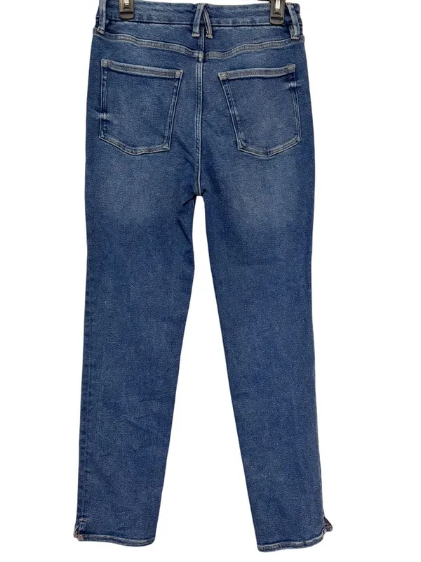 Good American Good Classic Slim Straight Leg Jeans Medium Wash Size 8 - Image 2