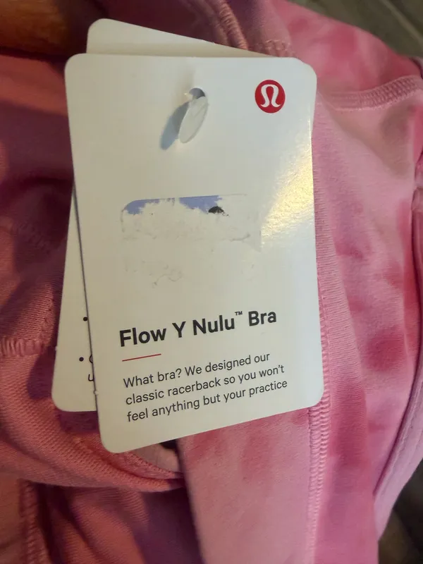 Lululemon Flow Y Bra A-C Cup Strawberry Smoothie 12 NWT - Image 8