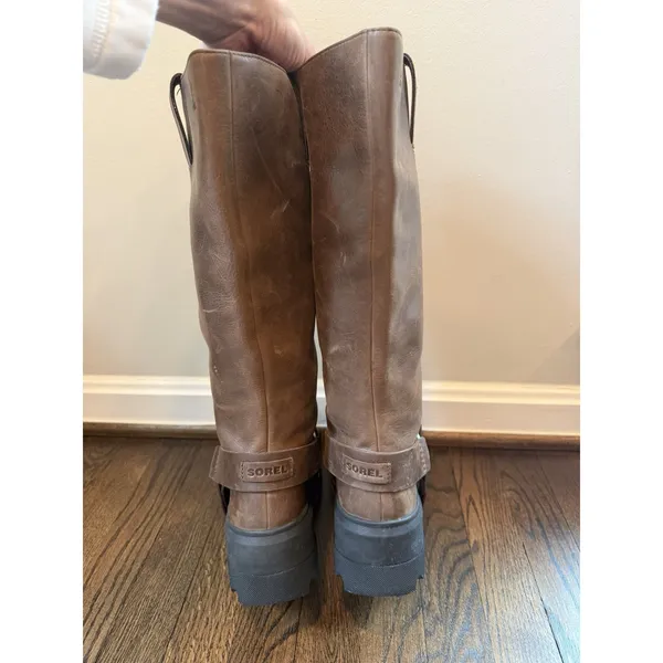Sorel Women's JOAN FRWD™ Leather Tall Boots Tobacco Brown Sz 9.5 $275 NEW - Image 13
