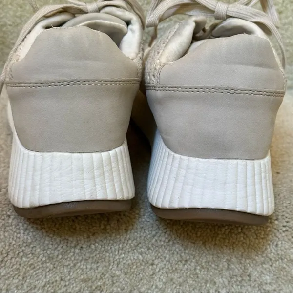DV Dolce Vita Woven Crochet Platform Sneakers Beige Boho Women Size 8.5‎ - Image 5