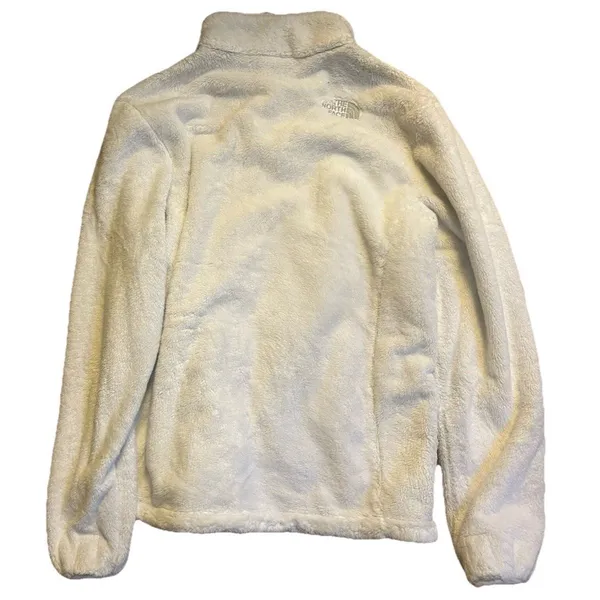 The North Face Women’s Full Zip Fleece Jacket White Size Large Soft Plush Warm - Image 5